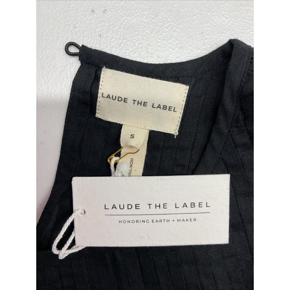 LAUDE the Label Juliette mini Dress In Black Women’s Size S Flowy organic cotton - Picture 5 of 11